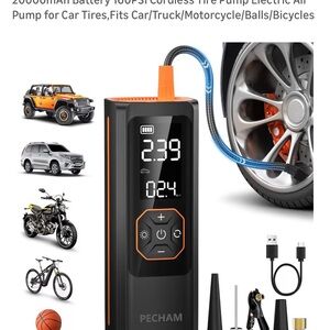 PECHAM Cordless Tire Pump with Digital Display